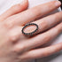 Oval Black Diamond Ring - Aubree No. 9